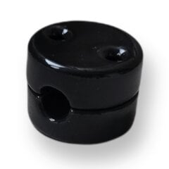 Изоляторы керамические, черные, 5 шт (для круглого текстильного кабеля) цена и информация | Выключатели, розетки | pigu.lt