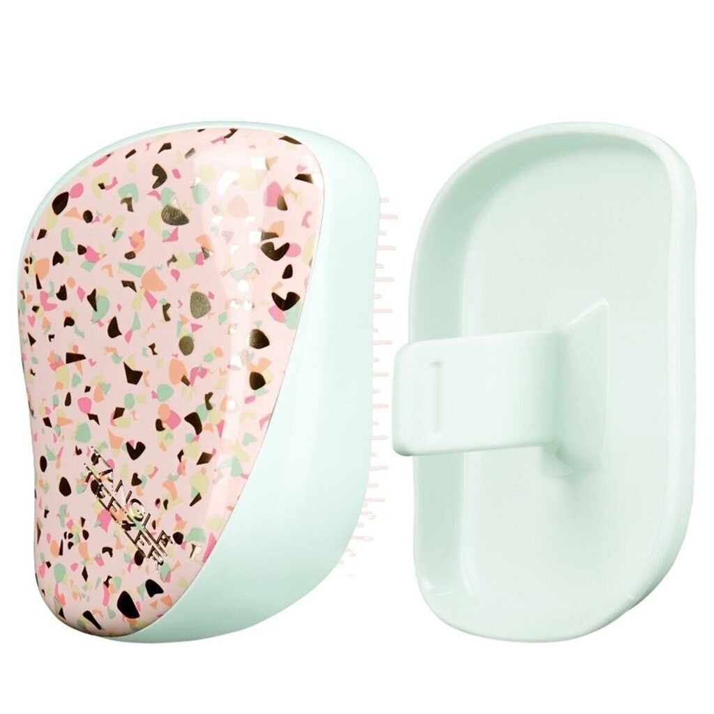 Plaukų šepetys Tangle Teezer Compact Styler, Terazzo Effect цена и информация | Šepečiai, šukos, žirklės | pigu.lt