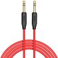 Hoco UPA11 AUX Audio Cable 3.5 mm -> 3.5 mm 1m Red kaina ir informacija | Kabeliai ir laidai | pigu.lt