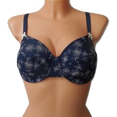 Liemenėlė Hunkemoller Emily blue print soft цена и информация | Бюстгальтеры | pigu.lt