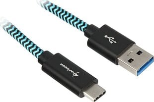 Sharkoon USB-A - USB-C 0.5 м (4044951027118) цена и информация | Кабели для телефонов | pigu.lt