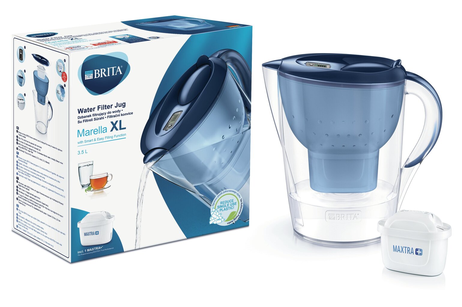 BRITA Marella 3,5l XL Memo kaina ir informacija | Vandens filtrai | pigu.lt