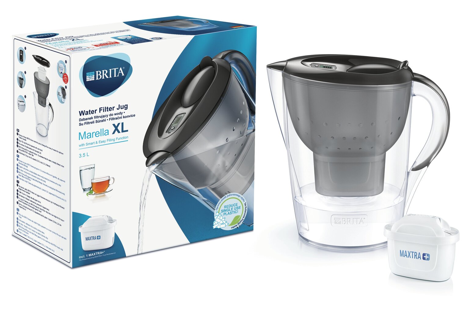 Brita Marella 3.5l XL Memo kaina ir informacija | Vandens filtrai | pigu.lt