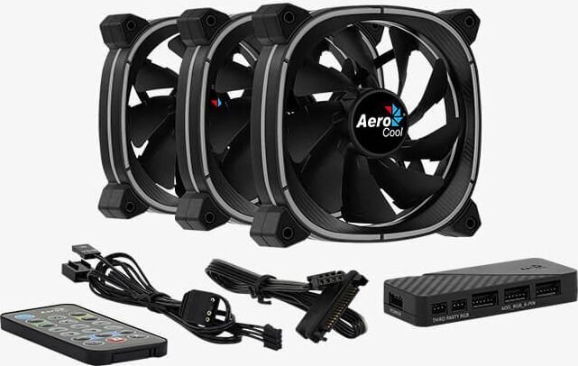 Aerocool ACF3-AT10217.02 kaina ir informacija | Kompiuterių ventiliatoriai | pigu.lt