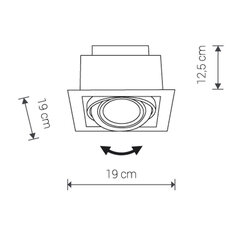 Nowodvorski Lighting įmontuojamas šviestuvas Downlight цена и информация | Монтируемые светильники, светодиодные панели | pigu.lt