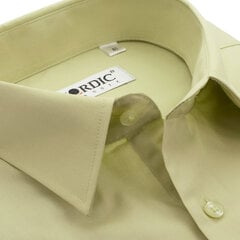 Мужская однотонная рубашка NORDIC, приталенный силуэт с длинным рукавом цена и информация | Мужские рубашки | pigu.lt
