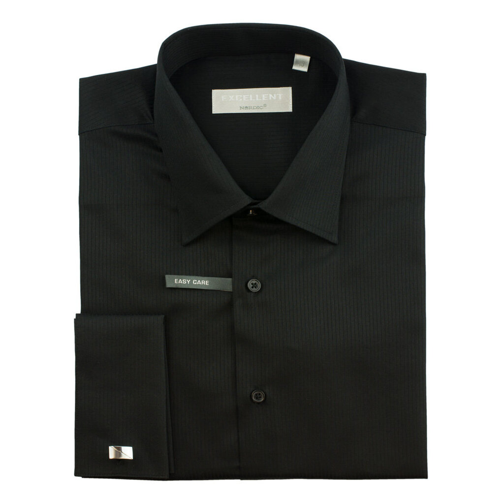 Vienspalviai marškiniai vyrams Nordic, juodi kaina ir informacija | Vyriški marškiniai | pigu.lt
