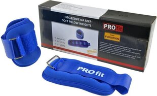 Apkrovos ant rankų ir kojų Profit Evolution 2x1kg mėlynas DK 3310 kaina ir informacija | Profit Treniruokliai, treniruočių įranga | pigu.lt