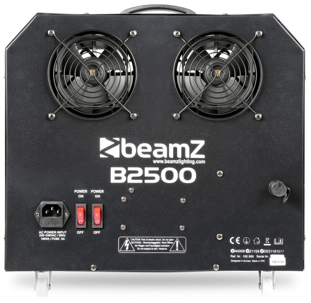 Beamz B2500 dvigubo galingumo burbulų paleidimo įrenginys kaina ir informacija | Dekoracijos šventėms | pigu.lt