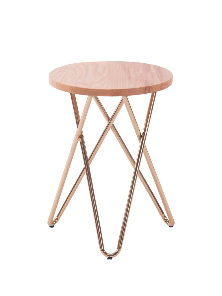 Valgomojo taburetė BSL Concept Alice, ruda kaina ir informacija | Virtuvės ir valgomojo kėdės | pigu.lt