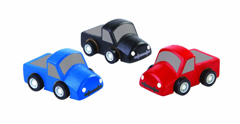 Rinkinys PlanToys Mini Trucks цена и информация | Žaislai berniukams | pigu.lt