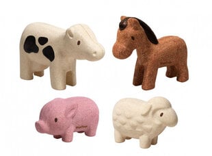 Rinkinys PlanToys Plan Toys Farm Animals Set kaina ir informacija | Žaislai kūdikiams | pigu.lt