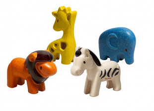 Rinkinys PlanToys Wild Animals Set цена и информация | Игрушки для малышей | pigu.lt