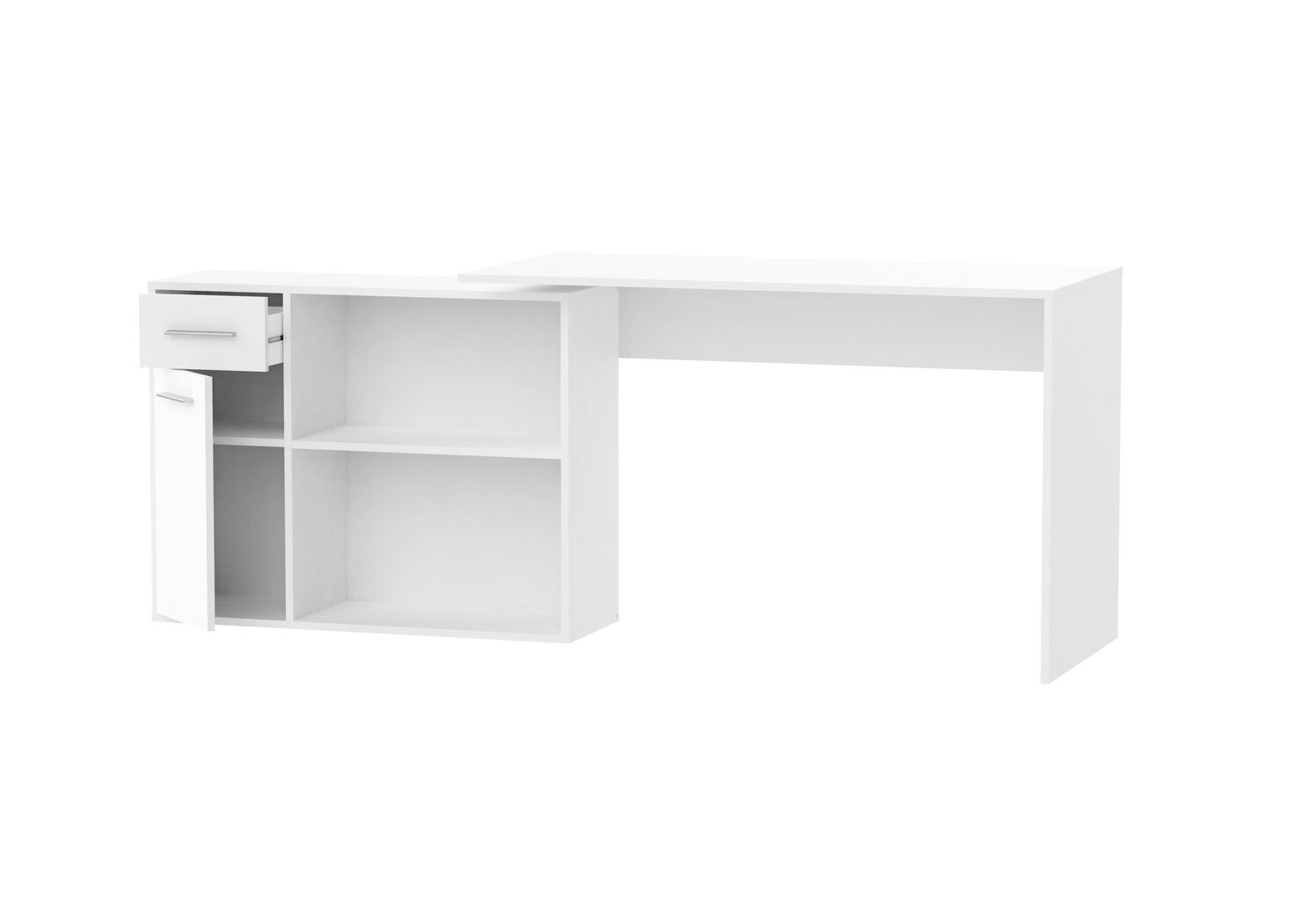 Rašomasis stalas Adrk Furniture Saulo, baltas kaina ir informacija | Kompiuteriniai, rašomieji stalai | pigu.lt