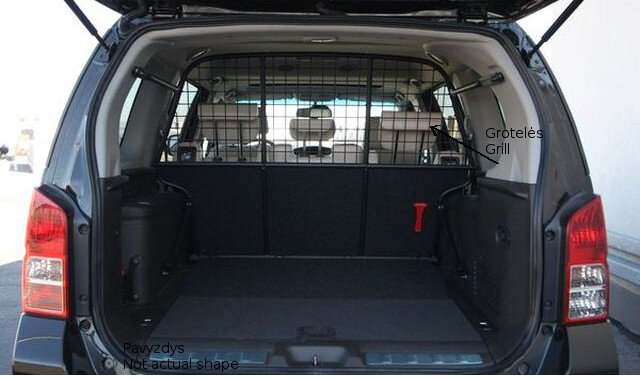 Bagažinės kilimėlis Volkswagen Caddy 5d. su grotel. 2004-> /30020 цена и информация | Modeliniai bagažinių kilimėliai | pigu.lt