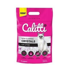 Силиконовый наполнитель для туалета Calitti Crystals 3.8 л цена и информация | Наполнитель для кошек | pigu.lt