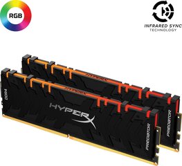 HyperX Predator HX436C17PB3AK2/32 memory module 32 GB 2 x 16 GB DDR4 3600 MHz цена и информация | Оперативная память (RAM) | pigu.lt