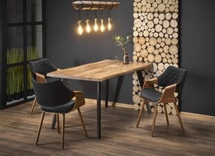 Stalas Halmar Dickson, rudas kaina ir informacija | Virtuvės ir valgomojo stalai, staliukai | pigu.lt
