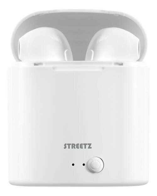 Belaidės ausinės Streetz TWS-0008 True Wireless, baltos цена и информация | Ausinės | pigu.lt