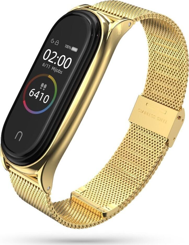 Tech-Protect Watch Strap Milanese Band Gold kaina ir informacija | Išmaniųjų laikrodžių ir apyrankių priedai | pigu.lt