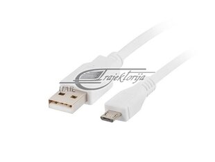 Lanberg CA-USBM-10CC-0010, Micro USB/USB-A, 1 m kaina ir informacija | Kabeliai ir laidai | pigu.lt