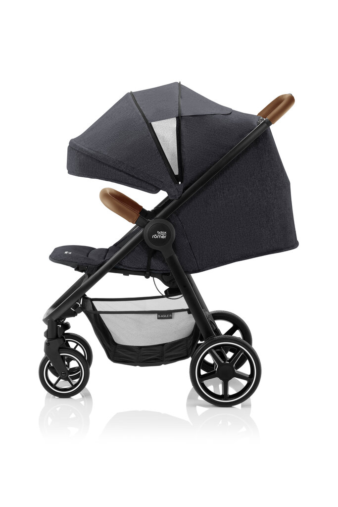 Sportinis vežimėlis Britax Roemer B-Agile R 2020, Black Shadow/Brown kaina ir informacija | Vežimėliai | pigu.lt