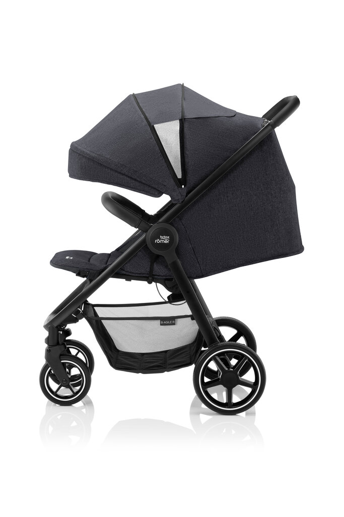 Sportinis vežimėlis Britax Roemer B-Agile R 2020, Black Shadow/Black kaina ir informacija | Vežimėliai | pigu.lt