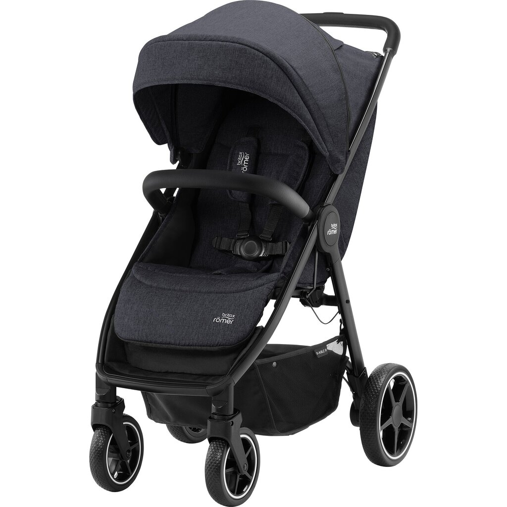 Sportinis vežimėlis Britax Roemer B-Agile R 2020, Black Shadow/Black kaina ir informacija | Vežimėliai | pigu.lt