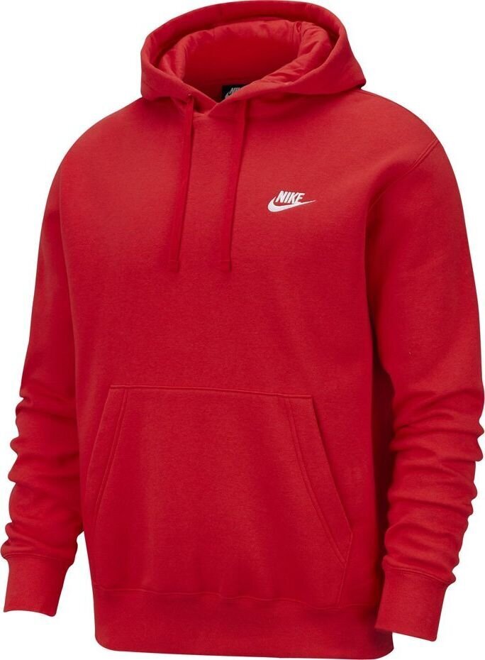 Nike vyriškas džemperis Club Hoodie BV2654 657, raudonas kaina ir informacija | Džemperiai vyrams | pigu.lt