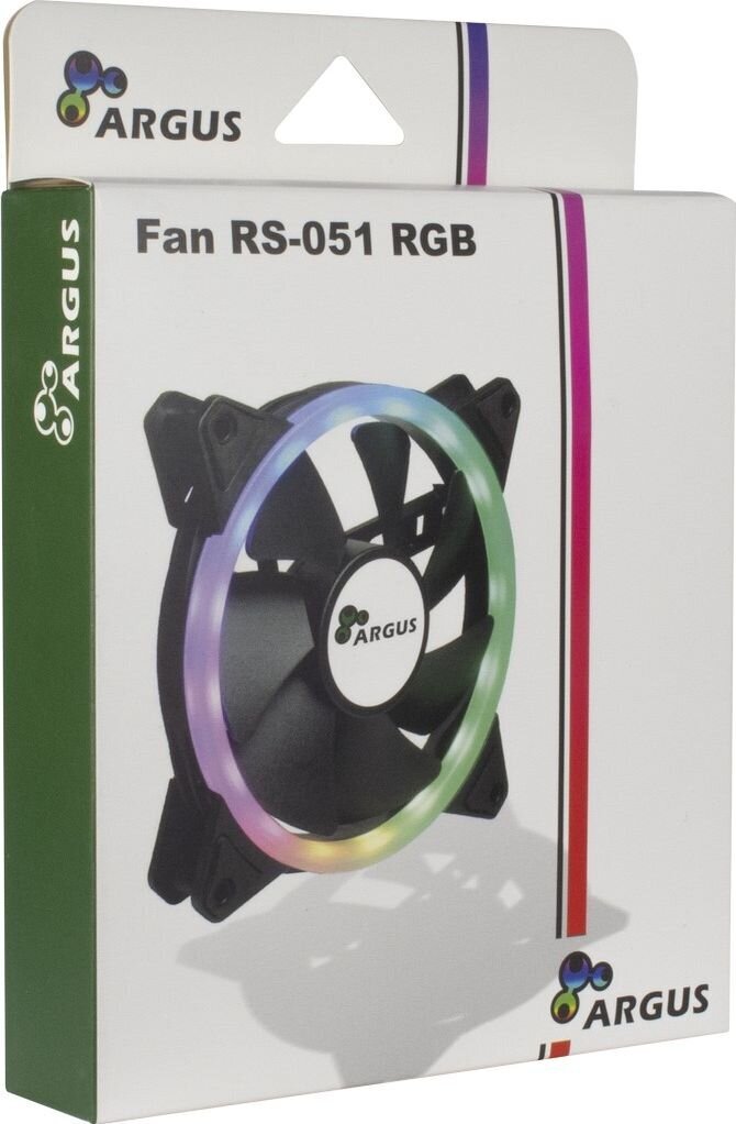 Inter-Tech Argus RS-051 RGB kaina ir informacija | Kompiuterių ventiliatoriai | pigu.lt