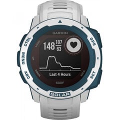 Мужские смарт-часы Garmin Instinct Solar Surf Edition, белые/синие цена и информация | Смарт-часы (smartwatch) | pigu.lt