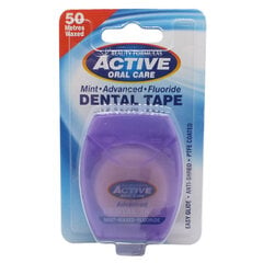 Tarpdančių siūlas active oral care Dental Tape, 50 m kaina ir informacija | Active Kvepalai, kosmetika | pigu.lt