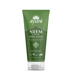 Valomasis kūno šveitiklis Ayumi Neem & Tea Tree 200 ml kaina ir informacija | Kūno šveitikliai | pigu.lt