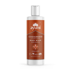 Atpalaiduojantis kūno prausiklis Ayumi Sandalwood & Ylang Ylang 250 ml kaina ir informacija | Dušo želė, aliejai | pigu.lt