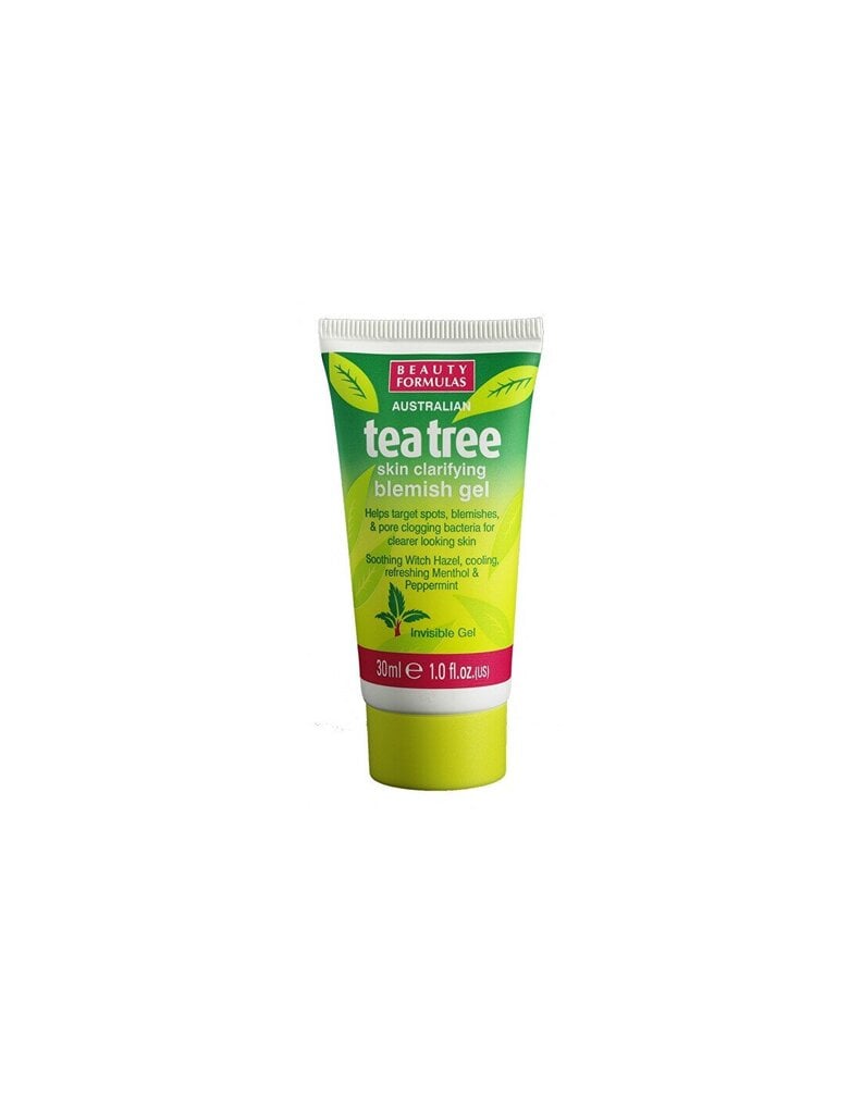 Veido gelis Beauty Formulas Skin Tea Tree Skin Clarifying, 30 ml kaina ir informacija | Veido kremai | pigu.lt