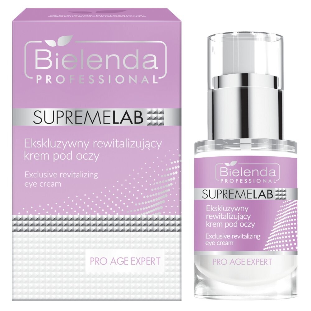 Gaivinantis paakių kremas Bielenda SupremeLab Pro Age Expert, 15 ml цена и информация | Paakių kremai, serumai | pigu.lt