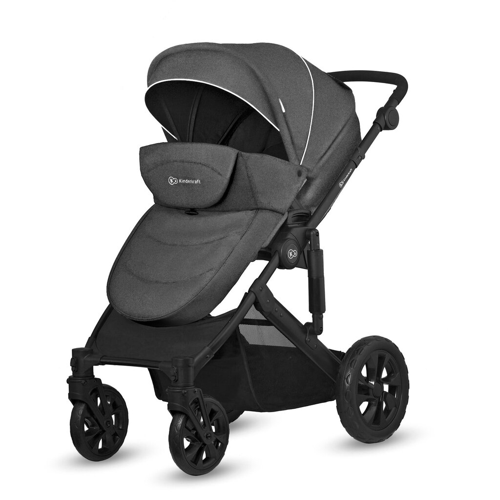 Universalus vežimėlis Kinderkraft Prime Lite 3in1, black цена и информация | Vežimėliai | pigu.lt