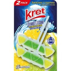 Мыло Kret Citrus Fresh для унитаза, 2x40 г цена и информация | Очистители | pigu.lt