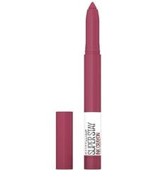 Matiniai lūpų dažai Maybelline New York Super Stay Ink Crayon, 80 Run the Worl, 1,5 g. kaina ir informacija | Lūpų dažai, blizgiai, balzamai, vazelinai | pigu.lt