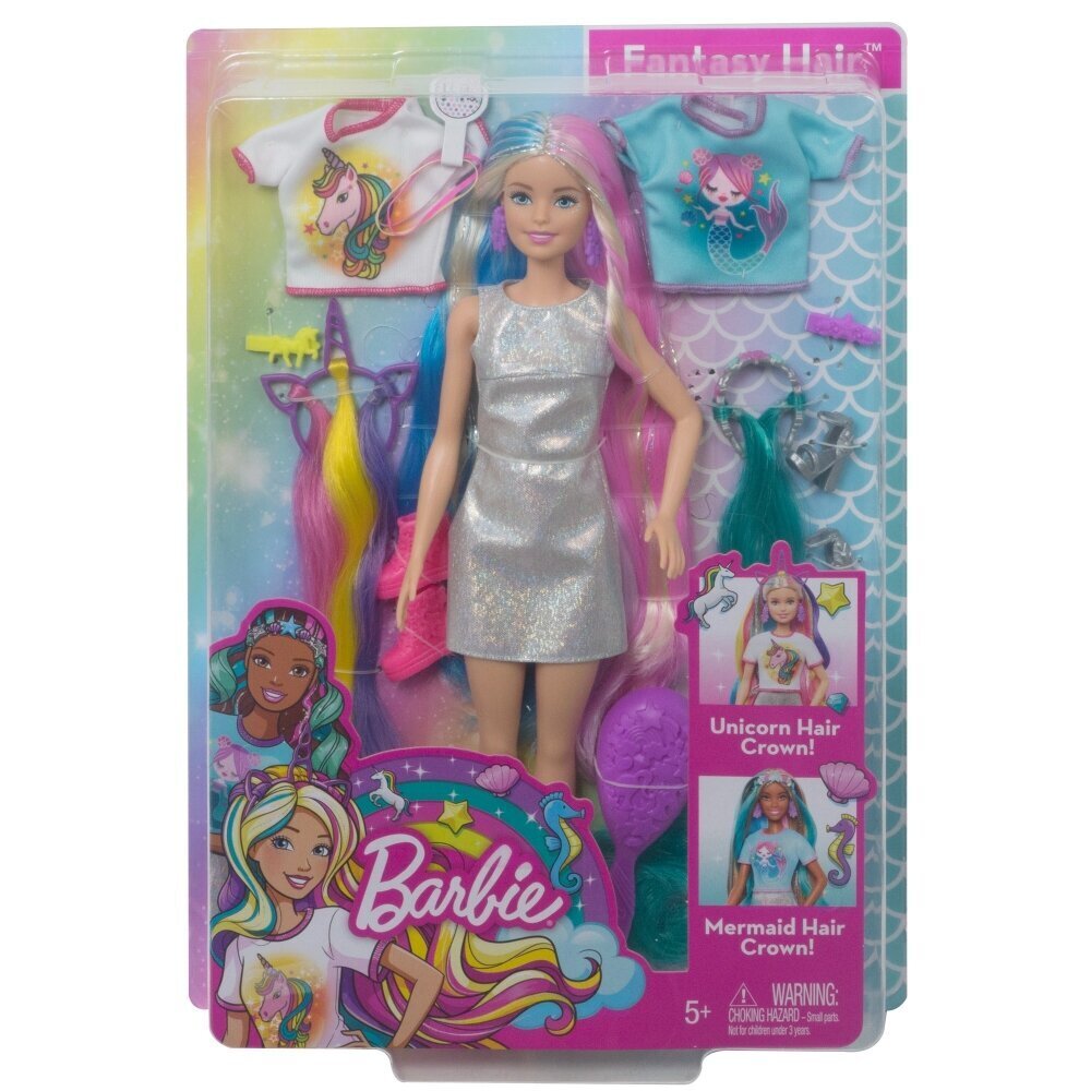 Lėlė Barbie su fantastiniais plaukais, GHN04 цена и информация | Žaislai mergaitėms | pigu.lt
