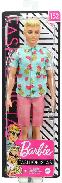 Lėlė Kenas madistas su raštuotais marškinėliais Mattel, Nr. 152 kaina |  pigu.lt