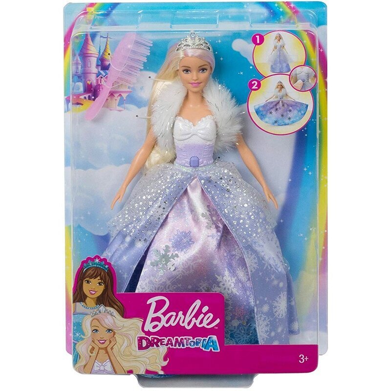 Lėlė Barbie žiemos princesė Dreamtopia, GKH26 kaina ir informacija | Žaislai mergaitėms | pigu.lt