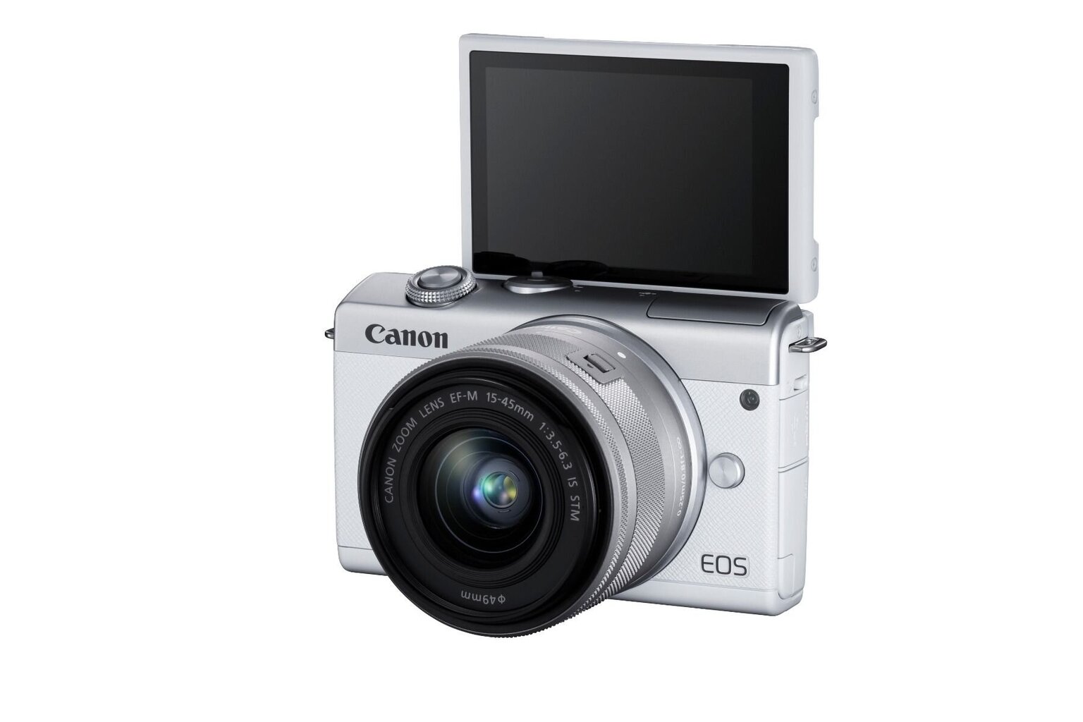 Canon EOS M200 15-45mm IS STM + EF-M 22mm IS STM (White) kaina ir informacija | Skaitmeniniai fotoaparatai | pigu.lt