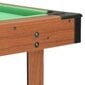 Biliardo stalas, 122x61x76cm, rudas, 4 pėdų ilgio цена и информация | Stalo žaidimai, galvosūkiai | pigu.lt