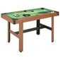 Biliardo stalas, 122x61x76cm, rudas, 4 pėdų ilgio kaina ir informacija | Stalo žaidimai, galvosūkiai | pigu.lt