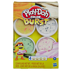 Plastilino rinkinys Play-Doh Color Burst, 4 x 56 g kaina ir informacija | Lavinamieji žaislai | pigu.lt