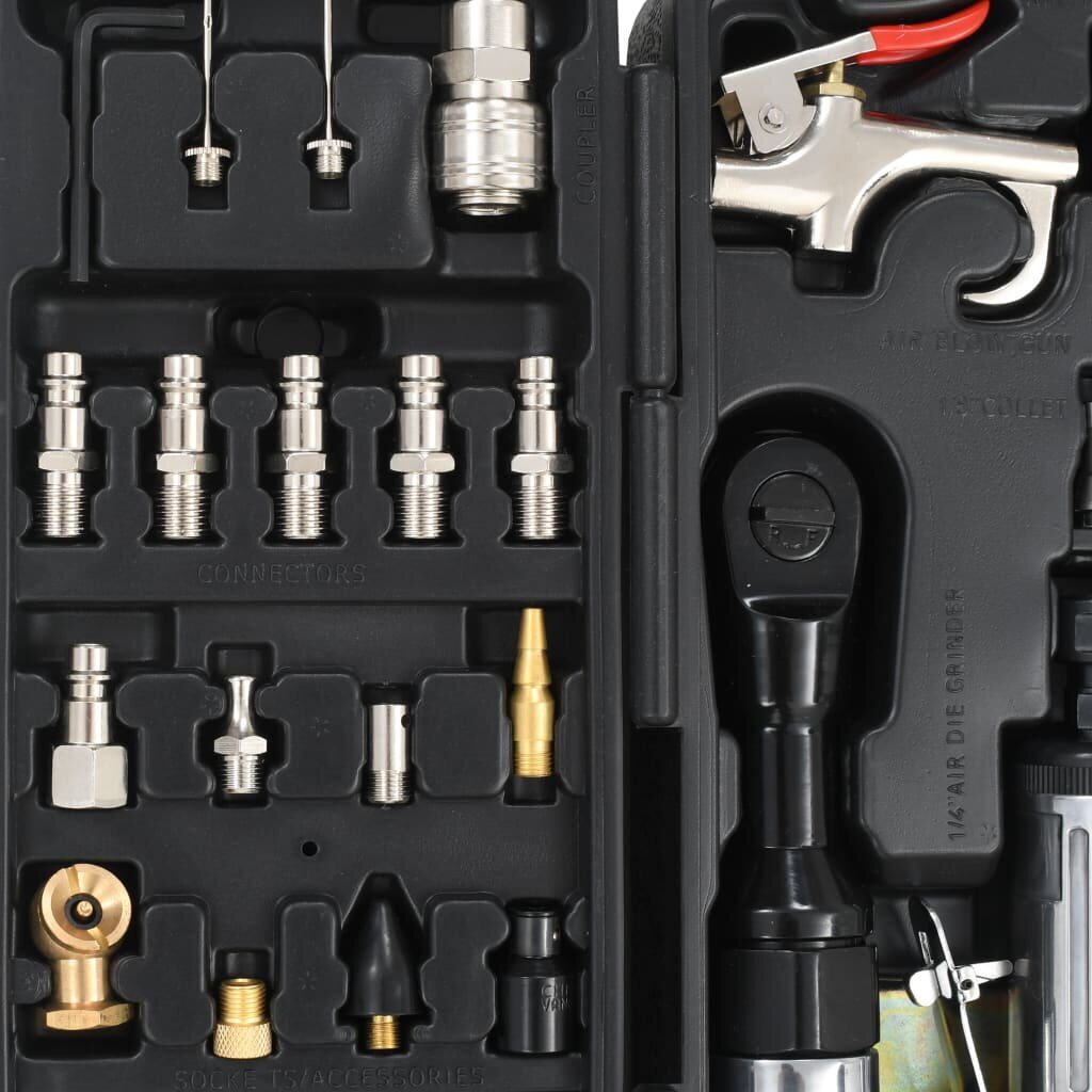 Pneumatinių įrankių komplektas, 70 dalių цена и информация | Mechaniniai įrankiai | pigu.lt