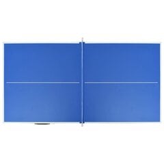 Stalo teniso stalas su tinklu 152x76x66cm, mėlyna цена и информация | Настольные игры, головоломки | pigu.lt