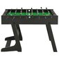 Sulankstomas stalo futbolo stalas 121x61x80cm, juodas цена и информация | Stalo futbolas | pigu.lt