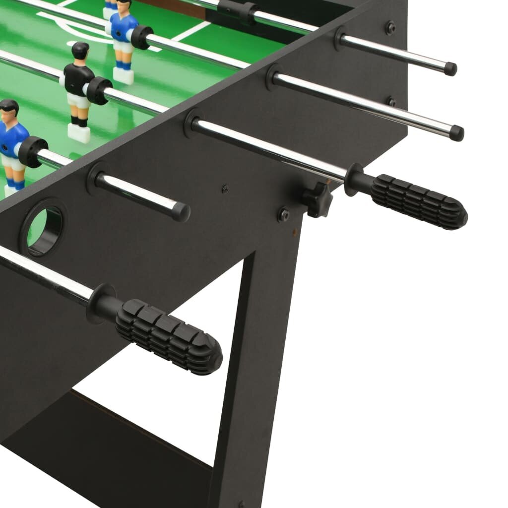 Sulankstomas stalo futbolo stalas 121x61x80cm, juodas цена и информация | Stalo futbolas | pigu.lt